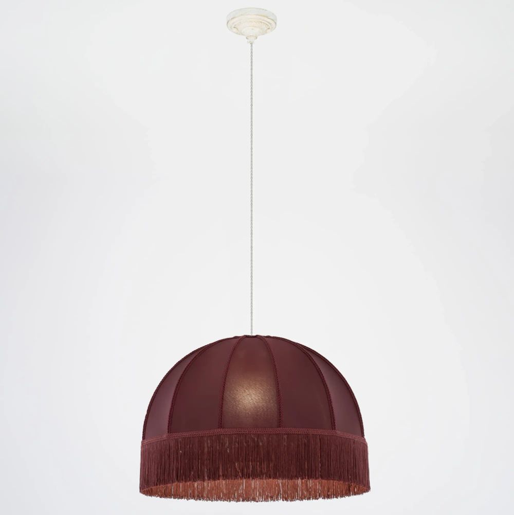 Citilux Базель CL407023 Подвесной светильник патина с красным абажуром