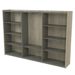 15ШТС.1810 Шкаф высокий, комбинированный, трехсоставный (2636*460*1828)