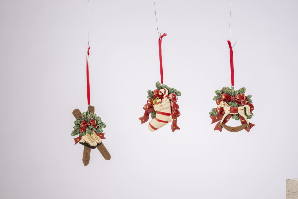 Набор елочных украшений 3шт Lamart Noel Игрушки