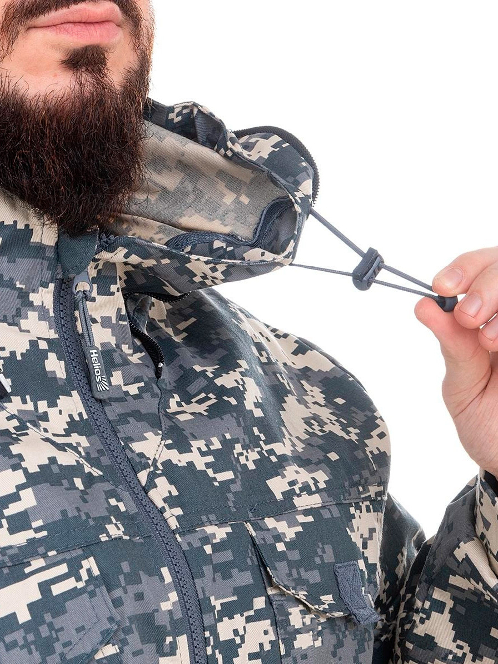 Костюм летний антимоскитный Helios Тайган, цвет серый пиксель, размер 52-54/170-176 (T-KS-T-GP5072-2XL-1)