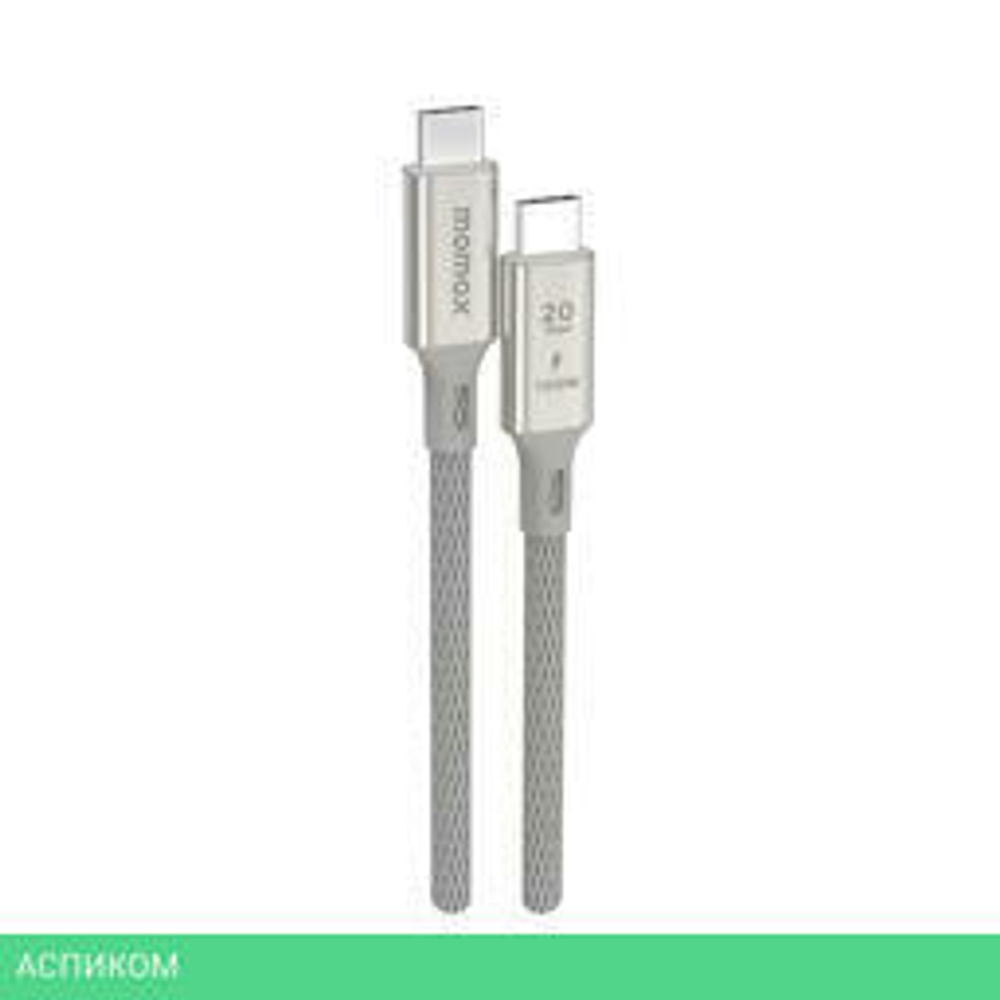 Кабель Momax Elite DC31L USB-C/USB-C 1m Titanium