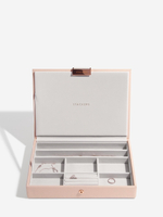 Органайзер для украшений и часов Stackers Classic Jewellery Box, 4 секции - Burgundy (Burgundy / бордовый / Burgundy / 600 / 700 / Органайзер-косметичка с крышкой)