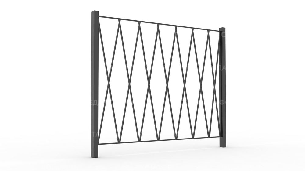 Забор из профильной трубы ZBR0167