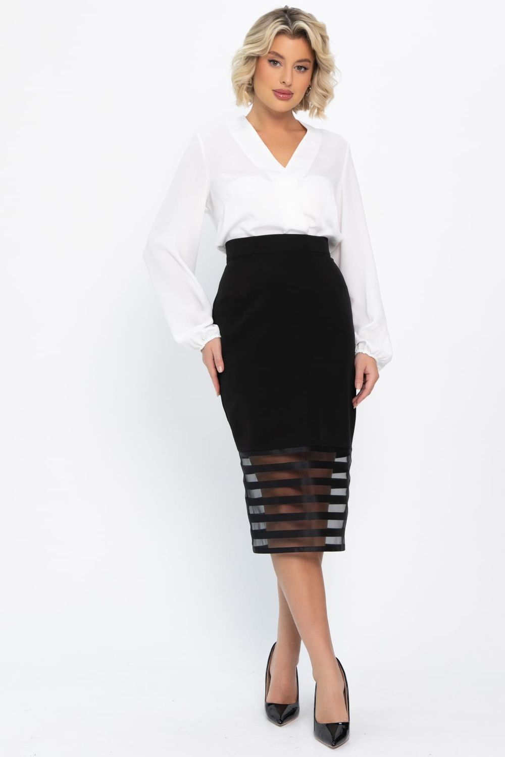 Юбка карандаш Фернандель (черная) Ю14744-10М LT Collection