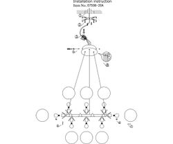 Kink Light 07508-20,20 Люстра Сида бронза E14 20*10W