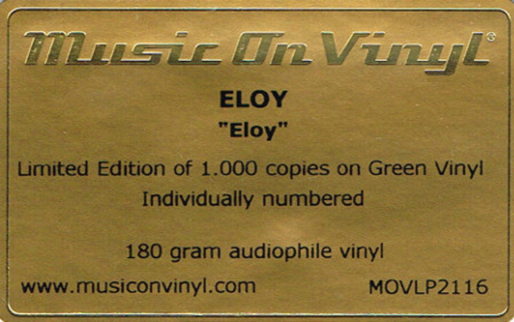 Eloy / Eloy (Coloured Vinyl)(LP)