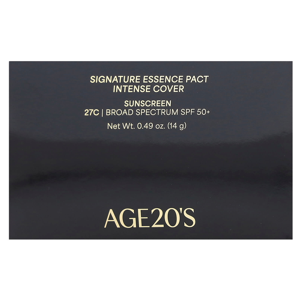 AGE20'S, Signature Essence Pact, Intense Cover, SPF 50+, 27C, 14 г (0,49 унции)