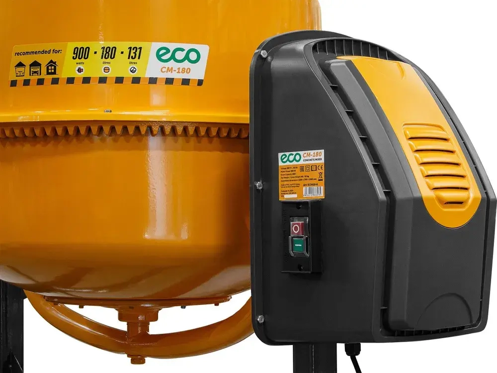 Бетономешалка строительная электрическая 180 л ECO CM-180 (EC3410-6)