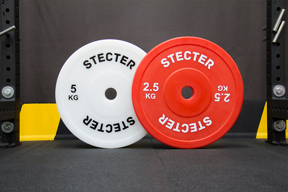 Технический диск для штанги 2,5 кг STECTER (D=450 мм, пластик)