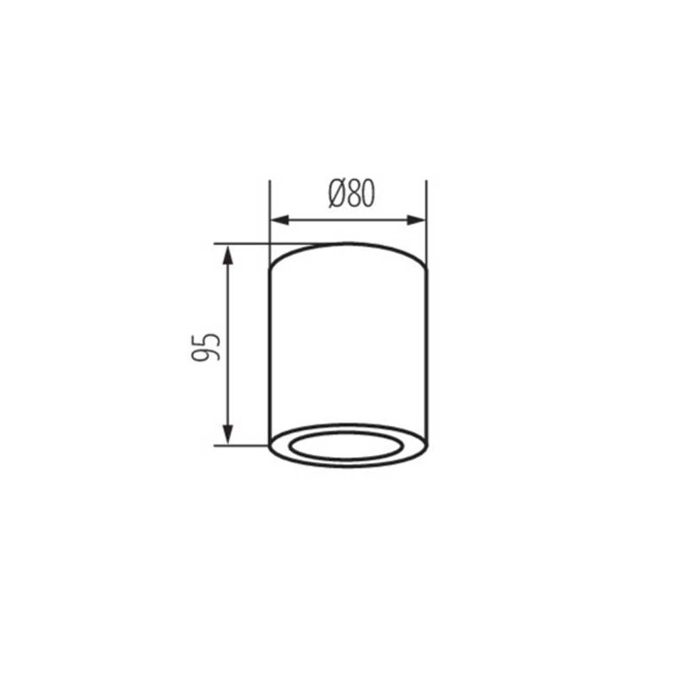 Накладной светильник ip44 KANLUX SANI IP44 DSO-W GU10