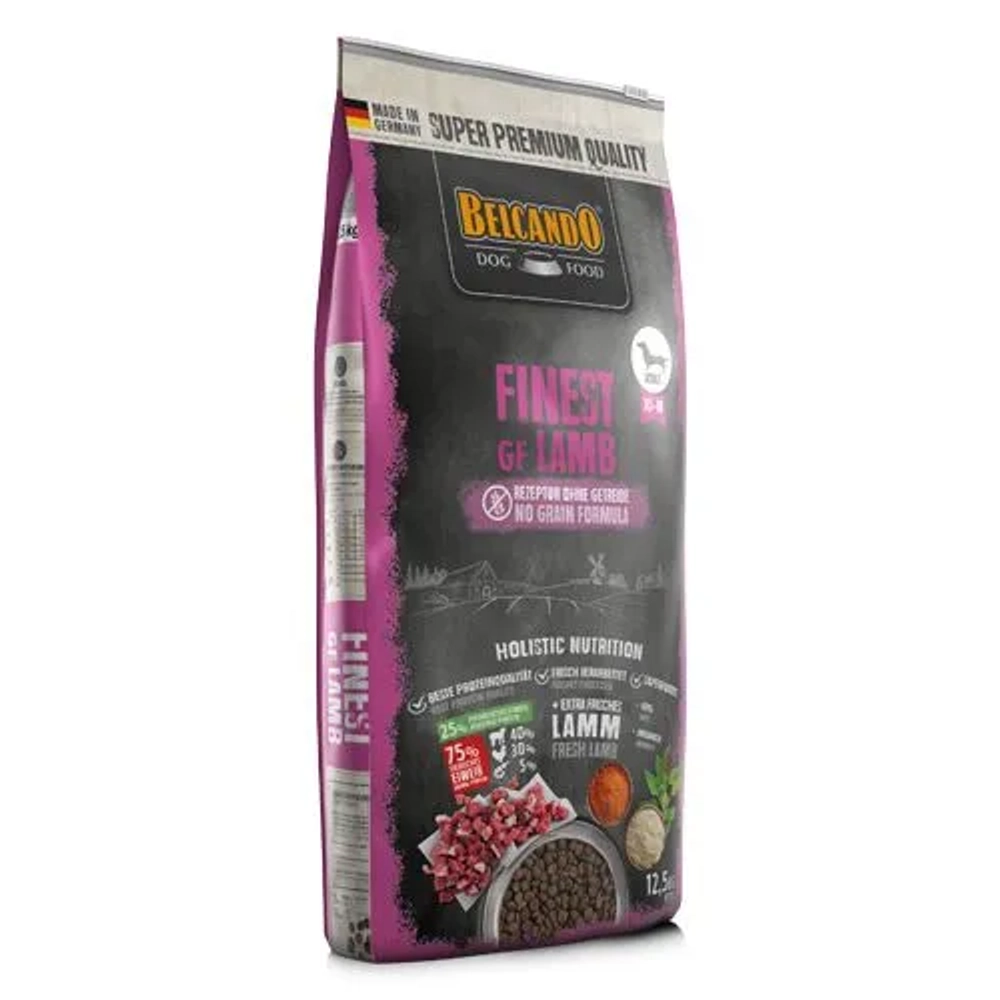 Беззерновой корм BELCANDO Finest GF Lamb (Белькандо) для собак 12,5 кг