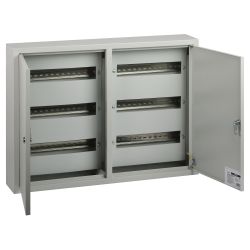 Корпус металлический навесной ЭРА ЩРН-90 2-х дверный (500х680х120) IP31 УХЛЗ серый | Корпуса металлические модульные