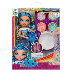 Rainbow High - Блестящая кукла SKYLER (Синяя) Rainbow Shimmers with Slime 122418