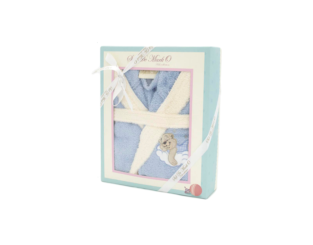 Халат детский Sofi De MarkO Sevil голубой 4-5 года