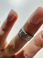 Кольцо на фалангу Кружево