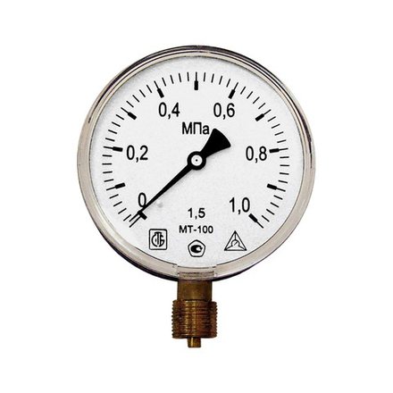 Манометр МТ-100 1,0 МПа 1/2 (G1/2 дюймовая) трубная