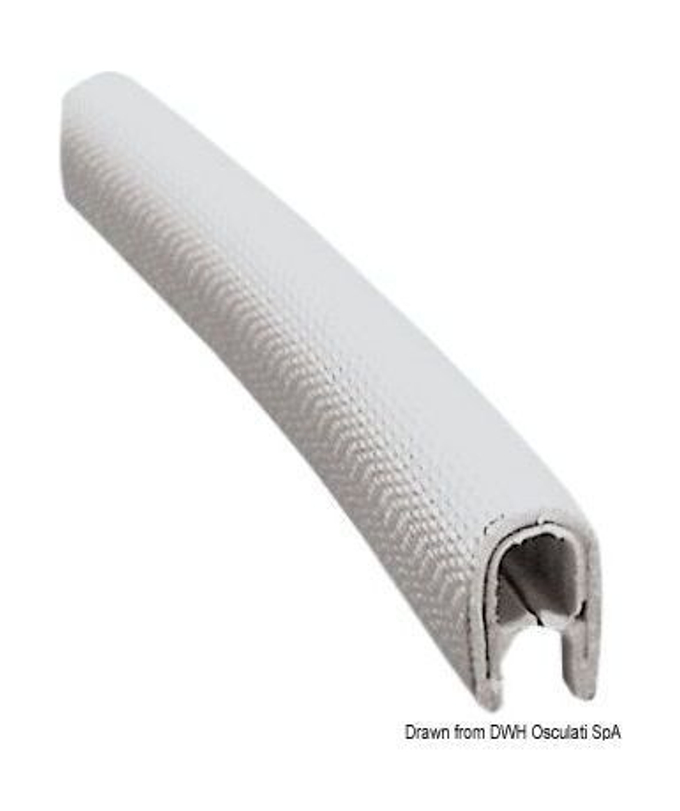 Профиль окантовочный, белый, 4-6 мм