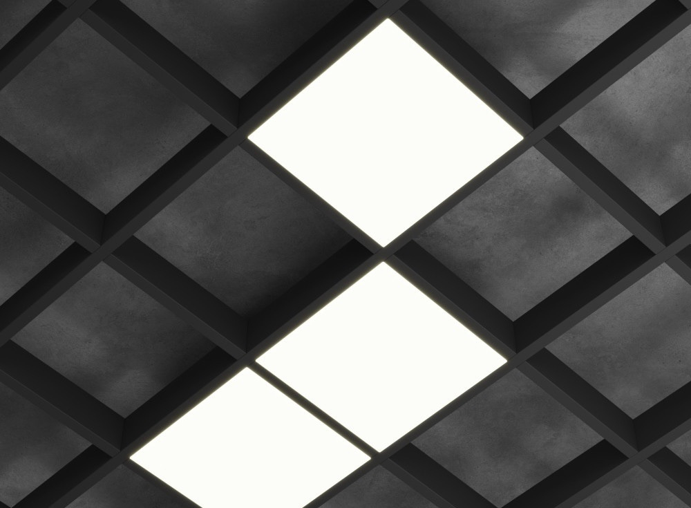 Светильник LED FTP Грильято Домино х3 150х150 (135х135) 45Вт 3000К IP20 6000лм DIOLUM