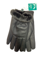 Harmony. Эко кожа. Подкла Мех.Перчатки.Мужские.10 шт в упаковке.