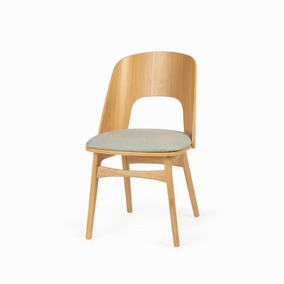 Стул Dignis, натуральный со светло-серым сиденьем