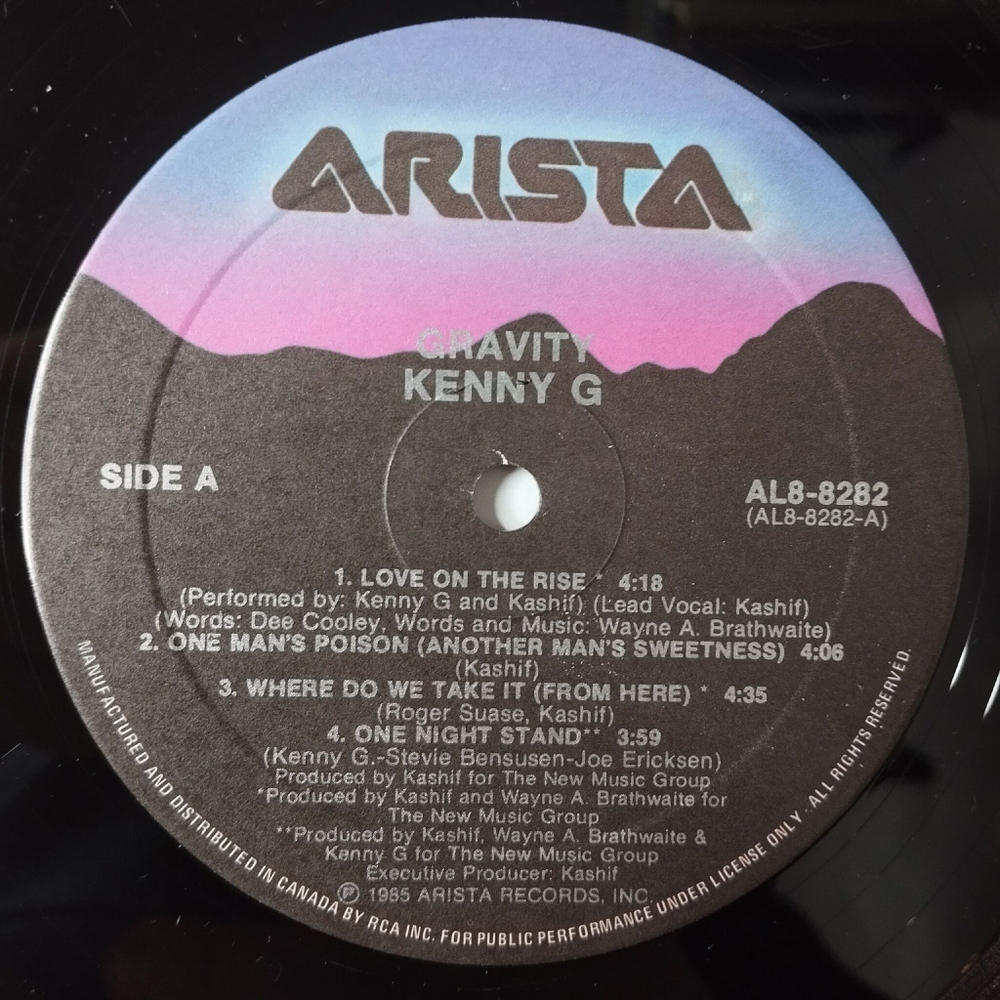 Винтажная виниловая пластинка LP Kenny G Gravity (Canada 1985)