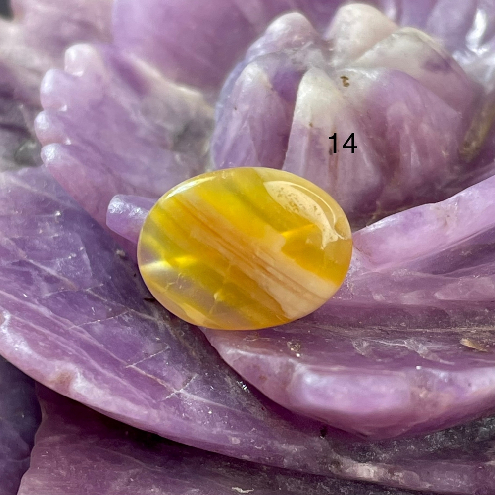 54630  Агат Бусина овал 10*14мм