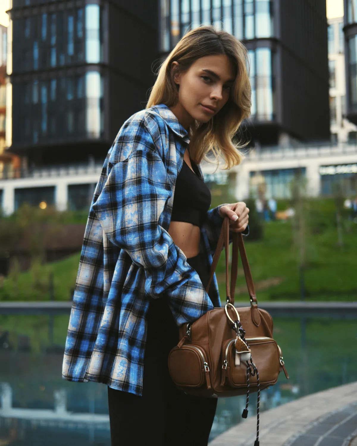 Рубашка Вудсток индиго