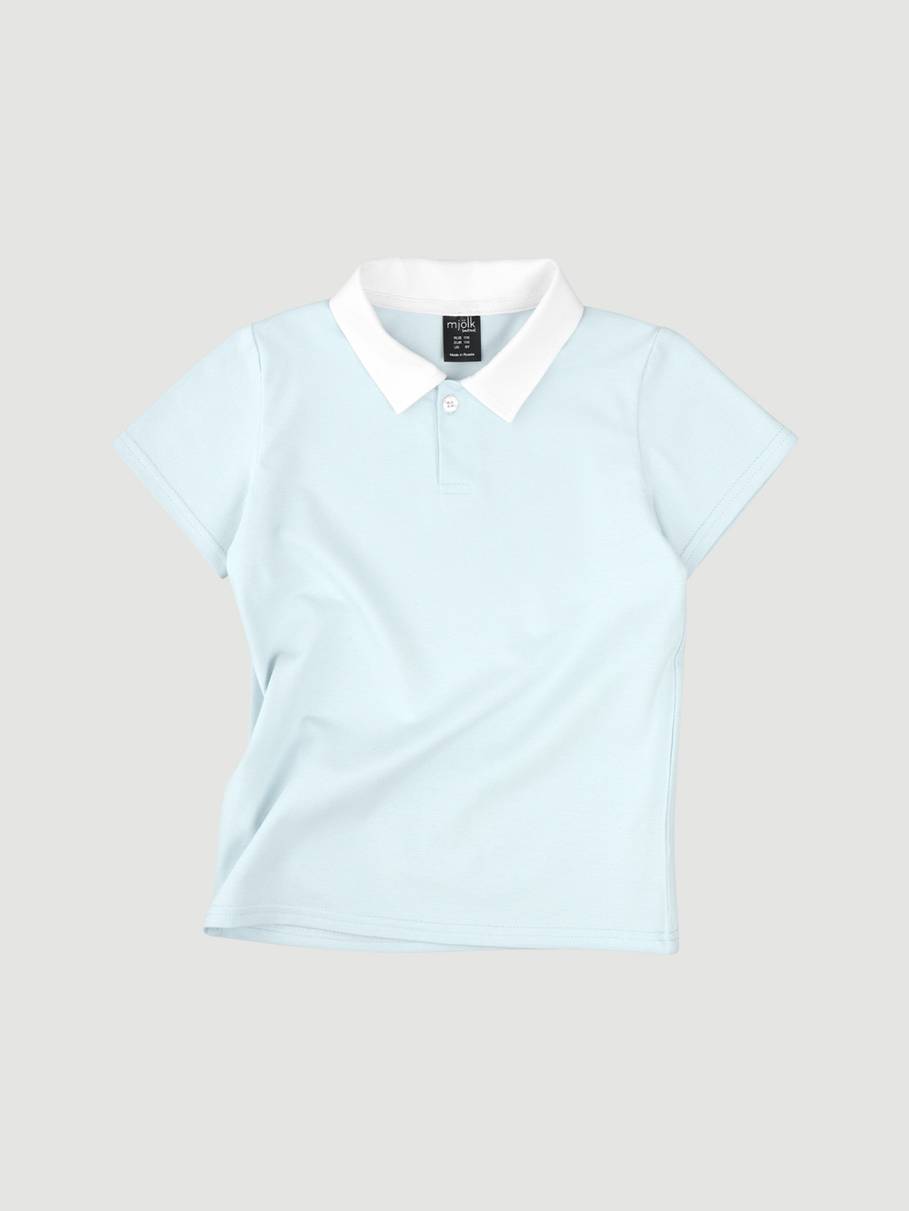 Поло с коротким рукавом Mjölk White Blue