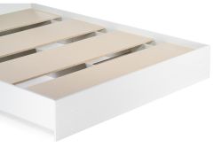 Двуспальная кровать Адайн 160х200 белое дерево / белое дерево