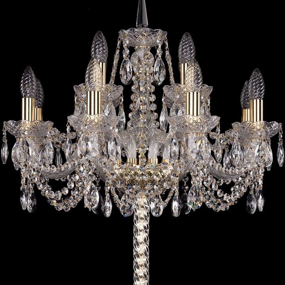 Торшер Bohemia Art Classic 11.11 13.11.8+4.195.P.h-165.Gd.Sp