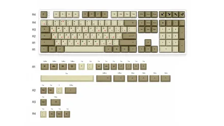 Набор клавиш Geekboards «Retro White Cyrillic»