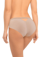 Трусики-слипы из микрофибры и кружева с сетчатой структурой (Размер: S) (Цвет: черный)