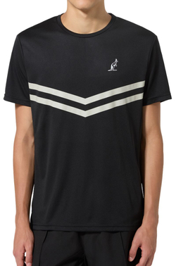 Мужская теннисная футболка Australian Tennis Crew Ace - черный