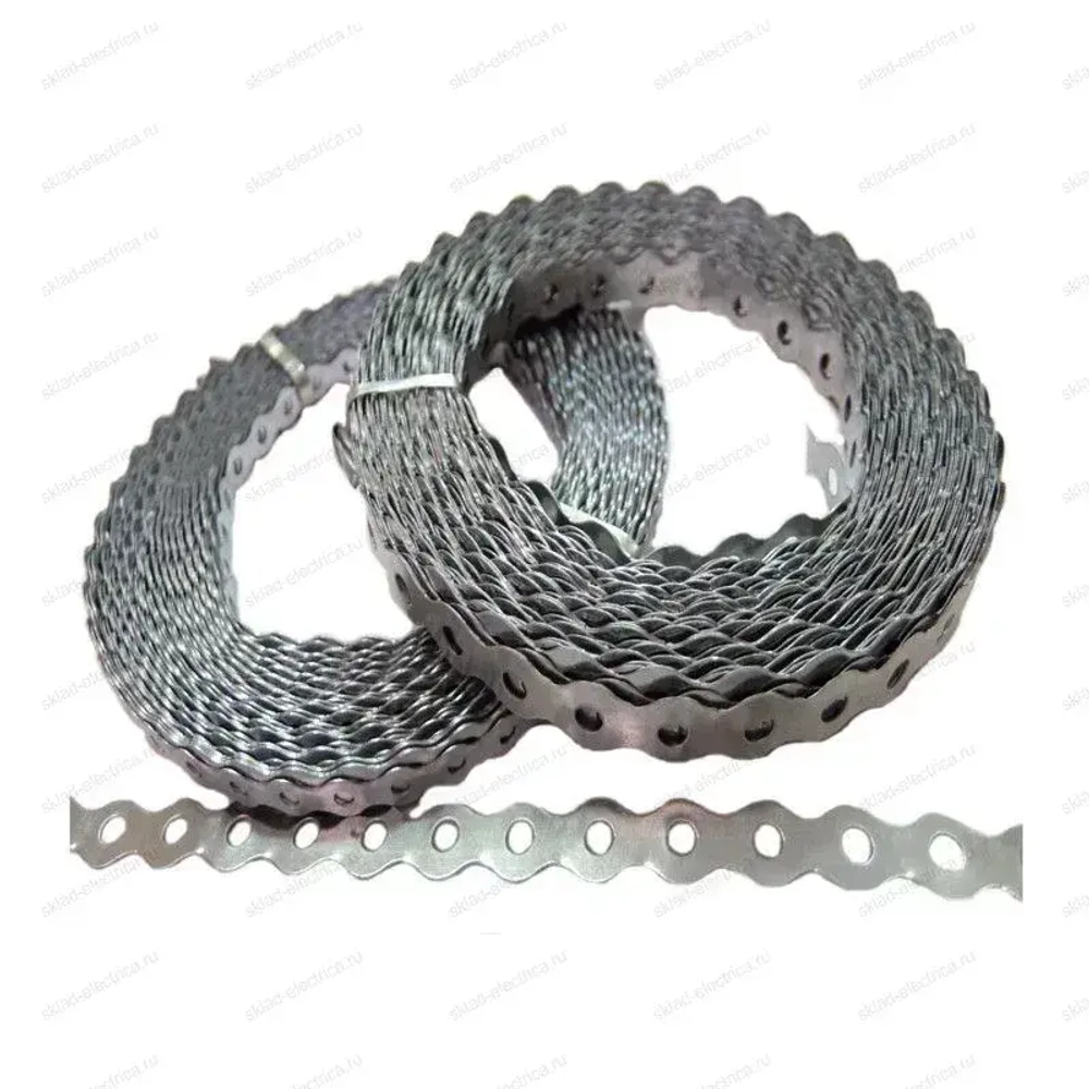 Лента Волна 17 мм х 0,55 мм перфорированная , монтажная , 10 метров