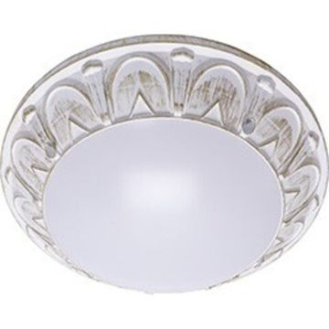 Светильник накладной Feron Маэстро  IP64 220 V 2х60Вт 2хЕ27 белый-антич.золото