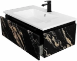 Тумба с раковиной Cezares Slider 80 SLIDER-800-1C-SO-NF черный фьюжн