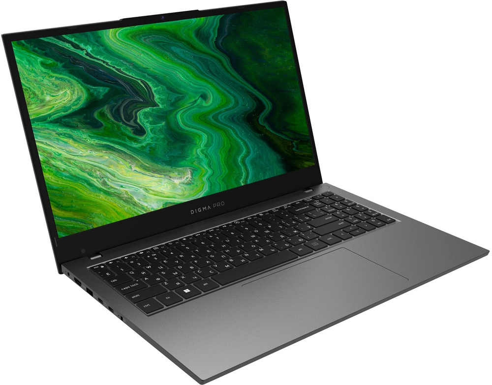 Ноутбук  Digma Pro Fortis 15.6 ", Core i3, 8 Гб RAM, 512 Гб SSD, UHD Graphics, Серый
