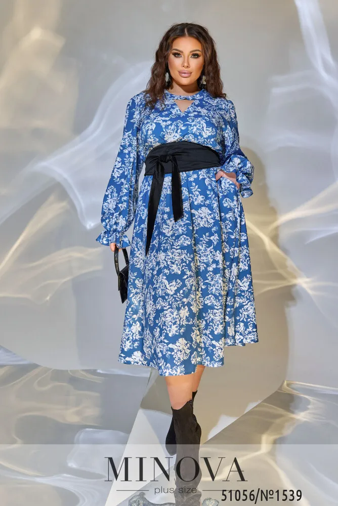 Платье 1539-синий Minova