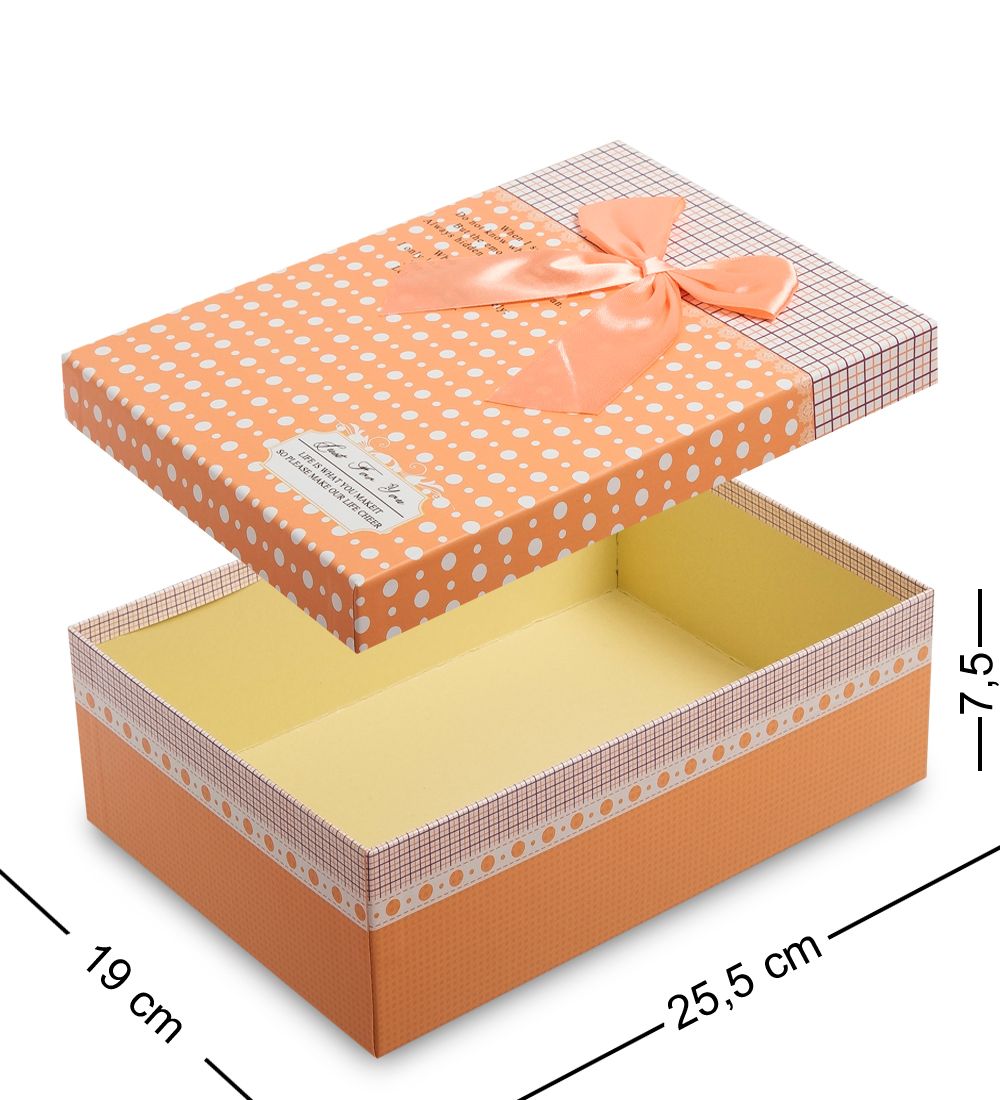 WG-30/2-B Коробка подарочная «Прямоугольник» цв.коричневый