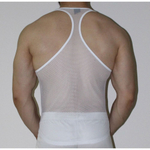 Белая мужская сетчатая майка (Размер: M) (Цвет: белый)