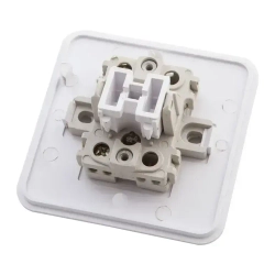 Выключатель АБК-СИЛА АЛЬТАИР двухклавишный сосна