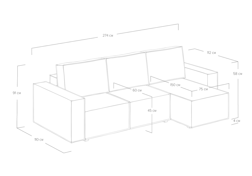 Диван Loft угловой