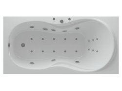 Акриловая ванна Aquatek (Акватек) Мартиника 180x90 с каркасом, со сливом-переливом