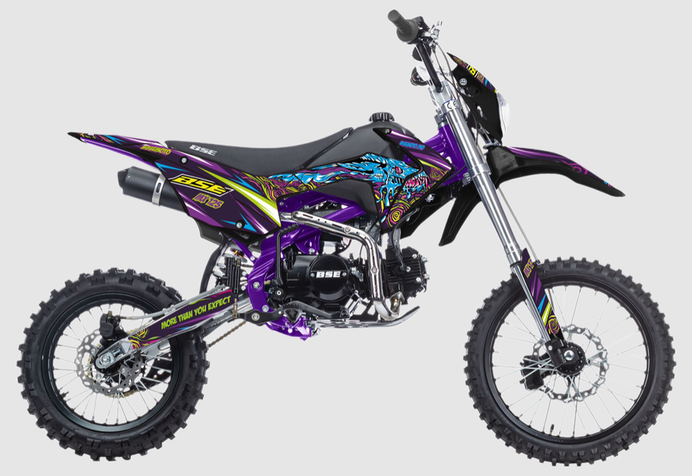 Питбайк BSE MX125 17/14 Purple Dragon