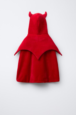 ZARA КОСТЮМ-НАКИДКА ДЕМОНА, КРАСНЫЙ