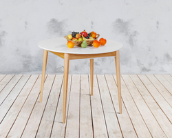 Стол обеденный Арека К1200 (бук/тон 1/тон подстолья 2/ножка 8)  120х120(150)