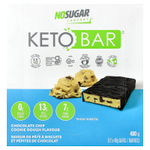 No Sugar Company, Keto Bars™, печенье с шоколадной крошкой, 12 батончиков по 40 г