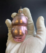 Ёлочная игрушка Поросёнок, герои сказки, стекло, подвесная, винтаж СССР 1960-1980 гг