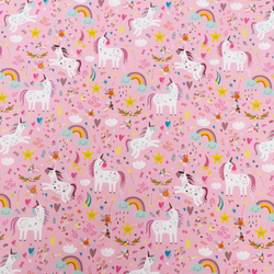 Бумага упаковочная глянцевая «Единороги», 50 × 70 см (2 листа)