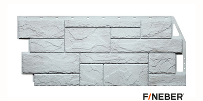 Фасадная панель Камень Природный Жемчужный 972*420